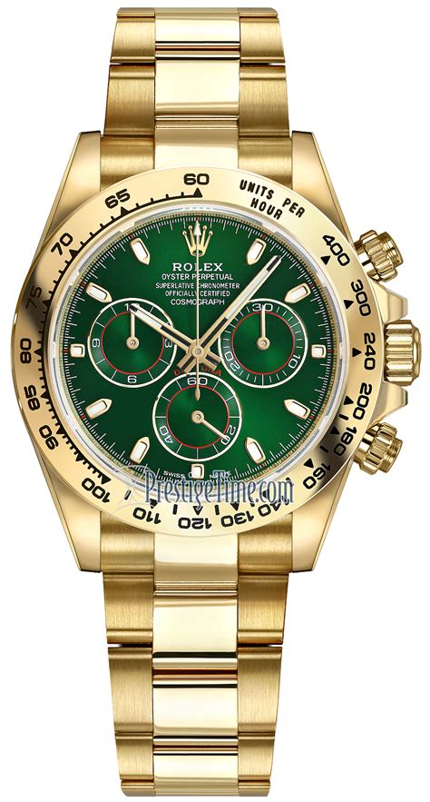 rolex daytona or jaune fond vert|montre Rolex daytona.